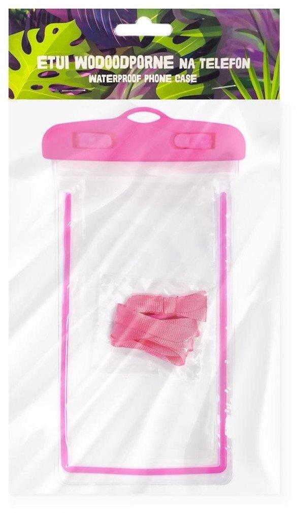 Etui wodoodporne na telefon różowe