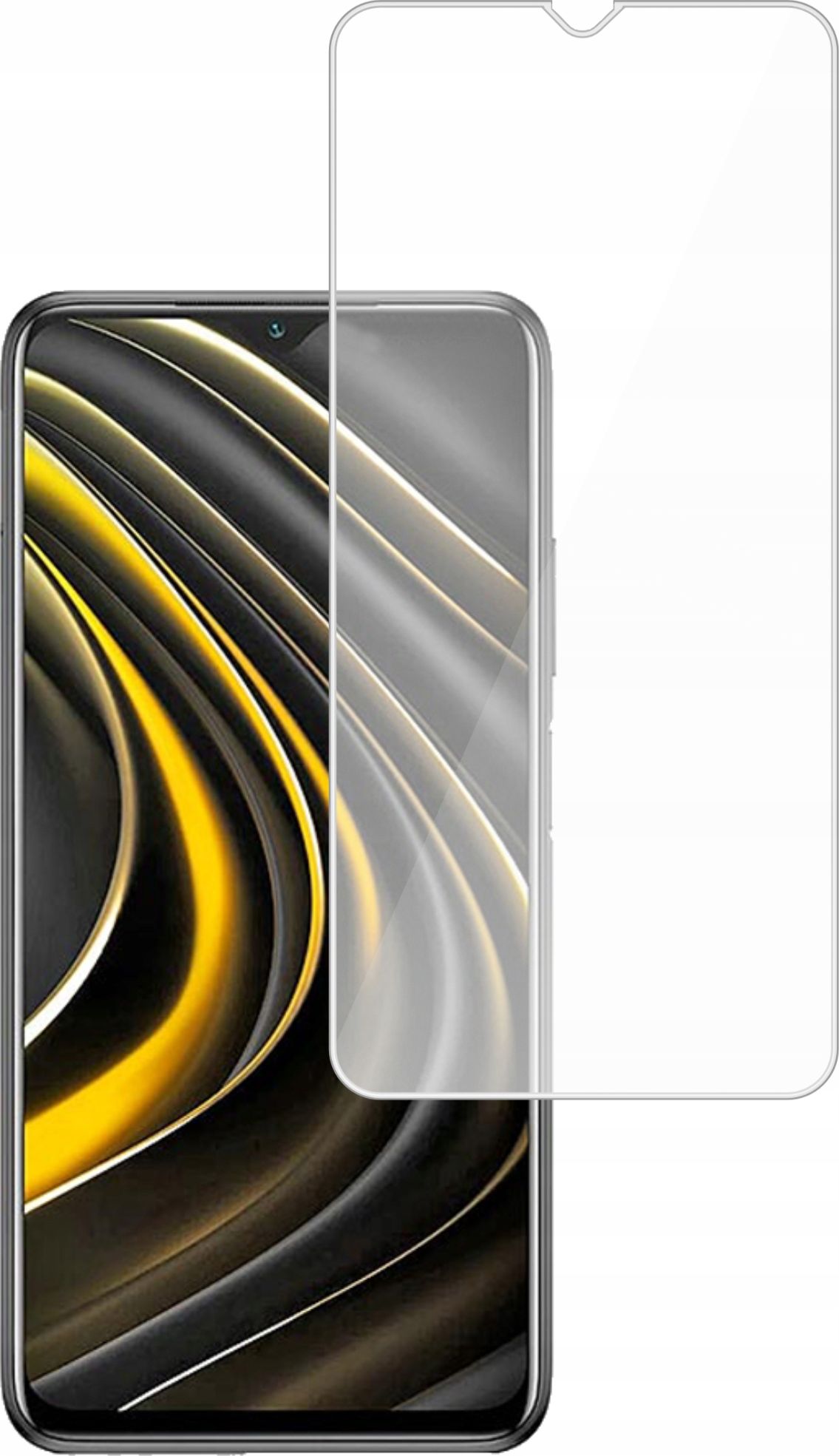 etumi Szkło Hartowane 9H Do Xiaomi Poco M3 Pro/M3 Pro 5G Szkiełko Ochronne Na Ekran Twarde Płaskie Przód / Ochrona Matrycy Telefonu Glas0335