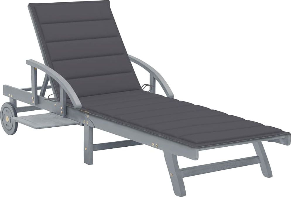 Elior Ciemnoszary leżak ogrodowy - Solar