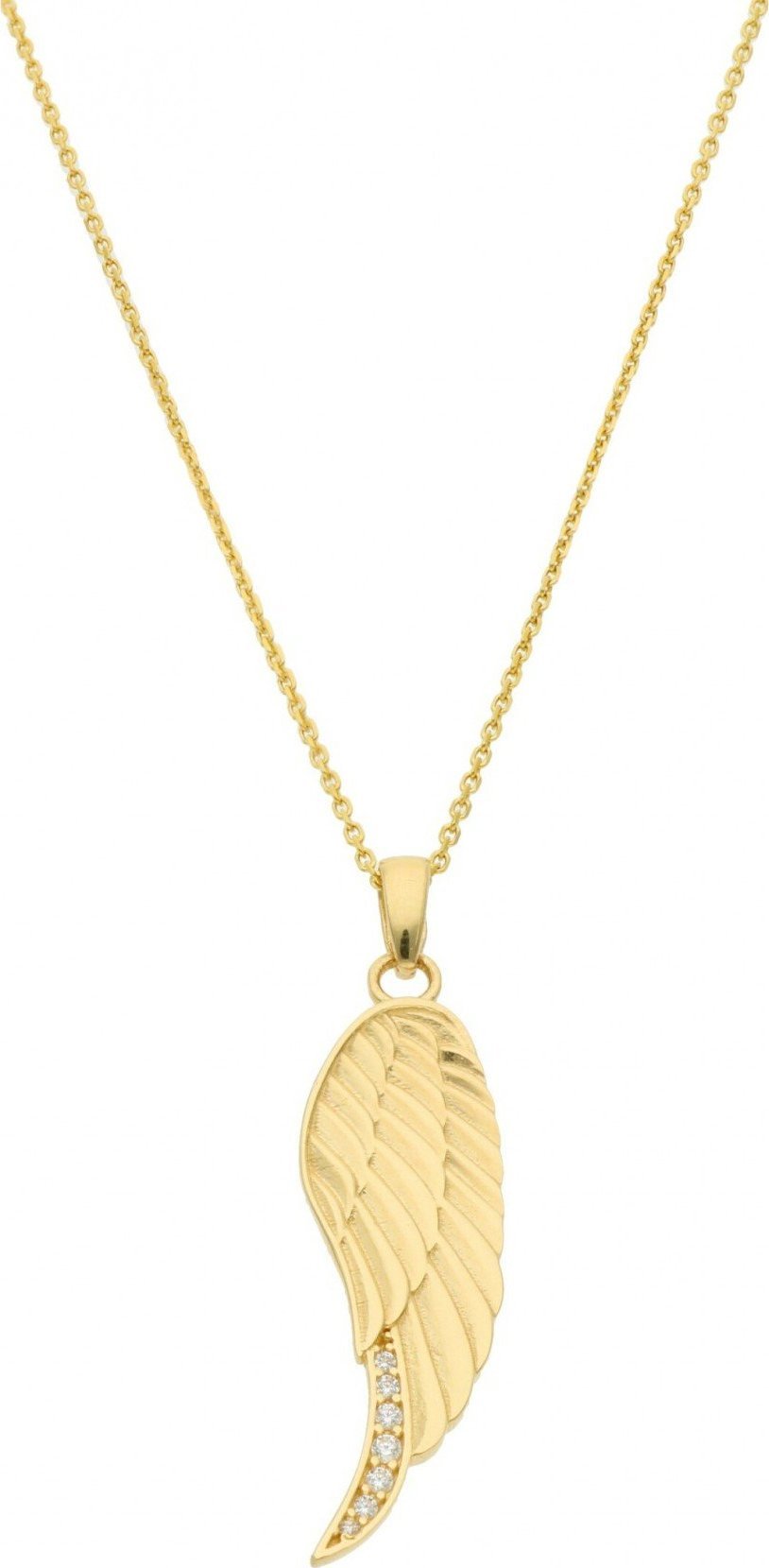 Rosanto Złota zawieszka skrzydło anioła z cyrkoniami 585 14k