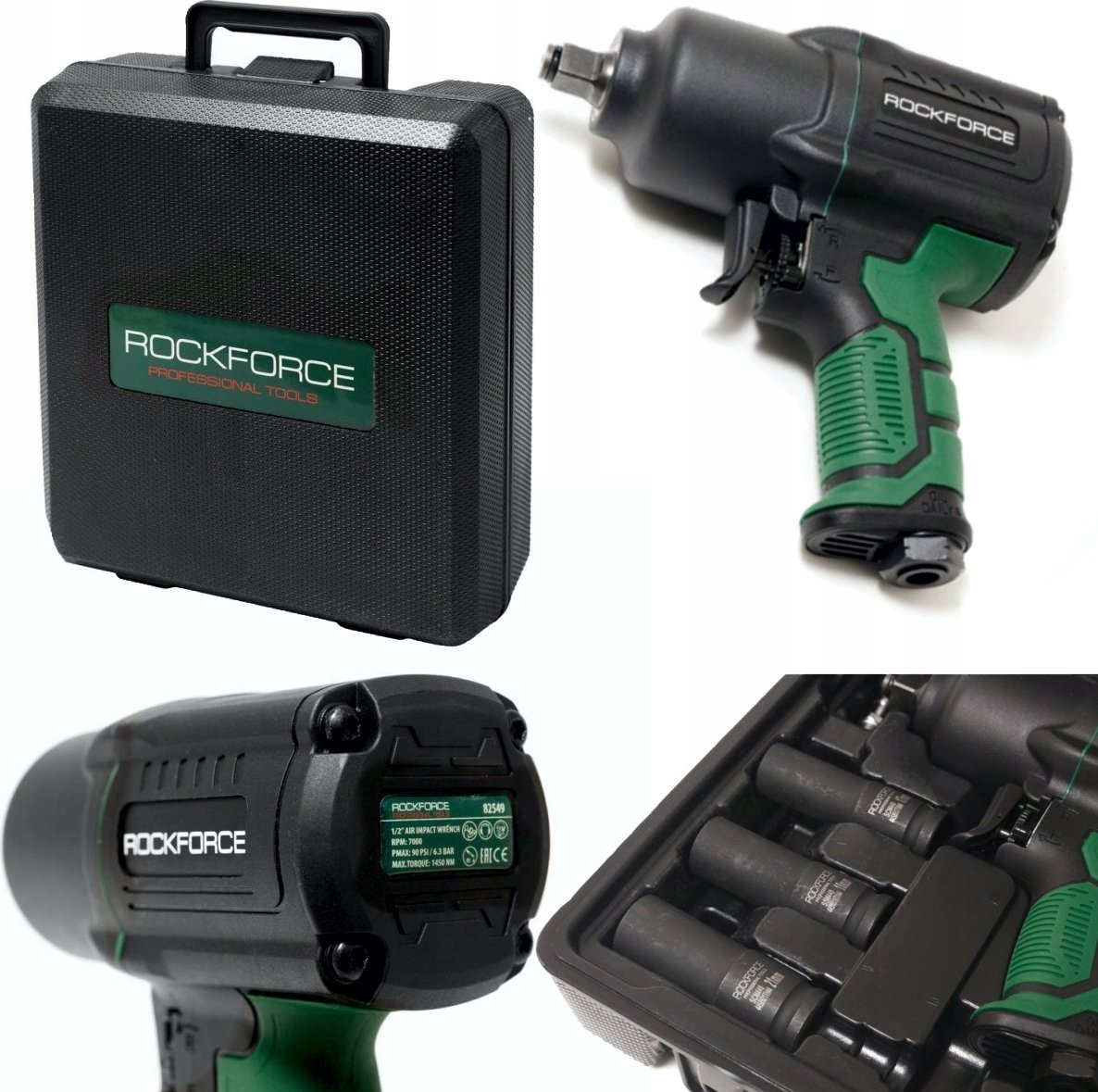 Klucz udarowy Rockforce KLUCZ PNEUMATYCZNY 1450Nm 1/2" TWIN HAM MER