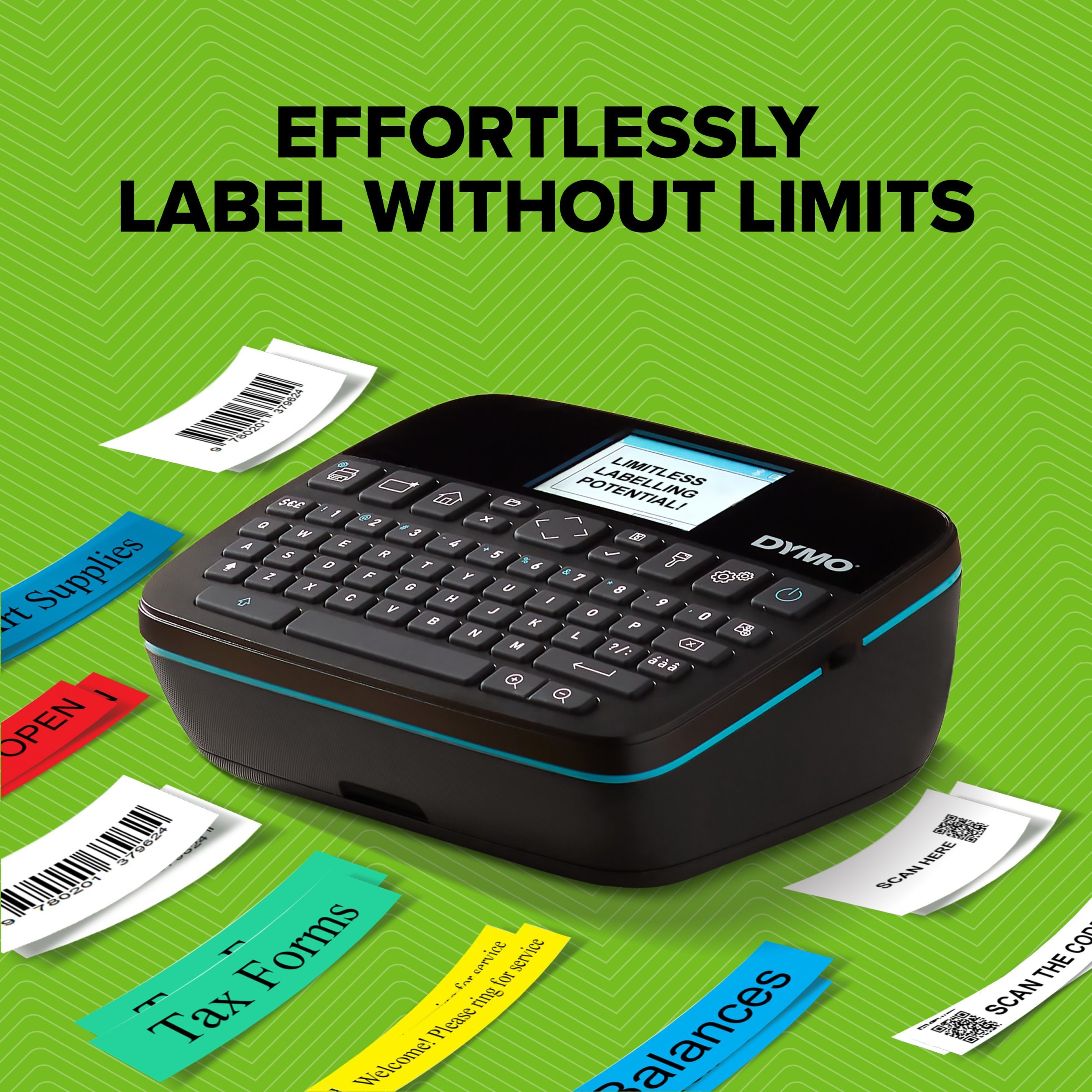 DYMO LabelManager LabelWriter 640CB Portable & Rechargeable Label Maker with Dual Connectivity - 2197370, QWERTY, Direct thermal / Thermal transfer, 1