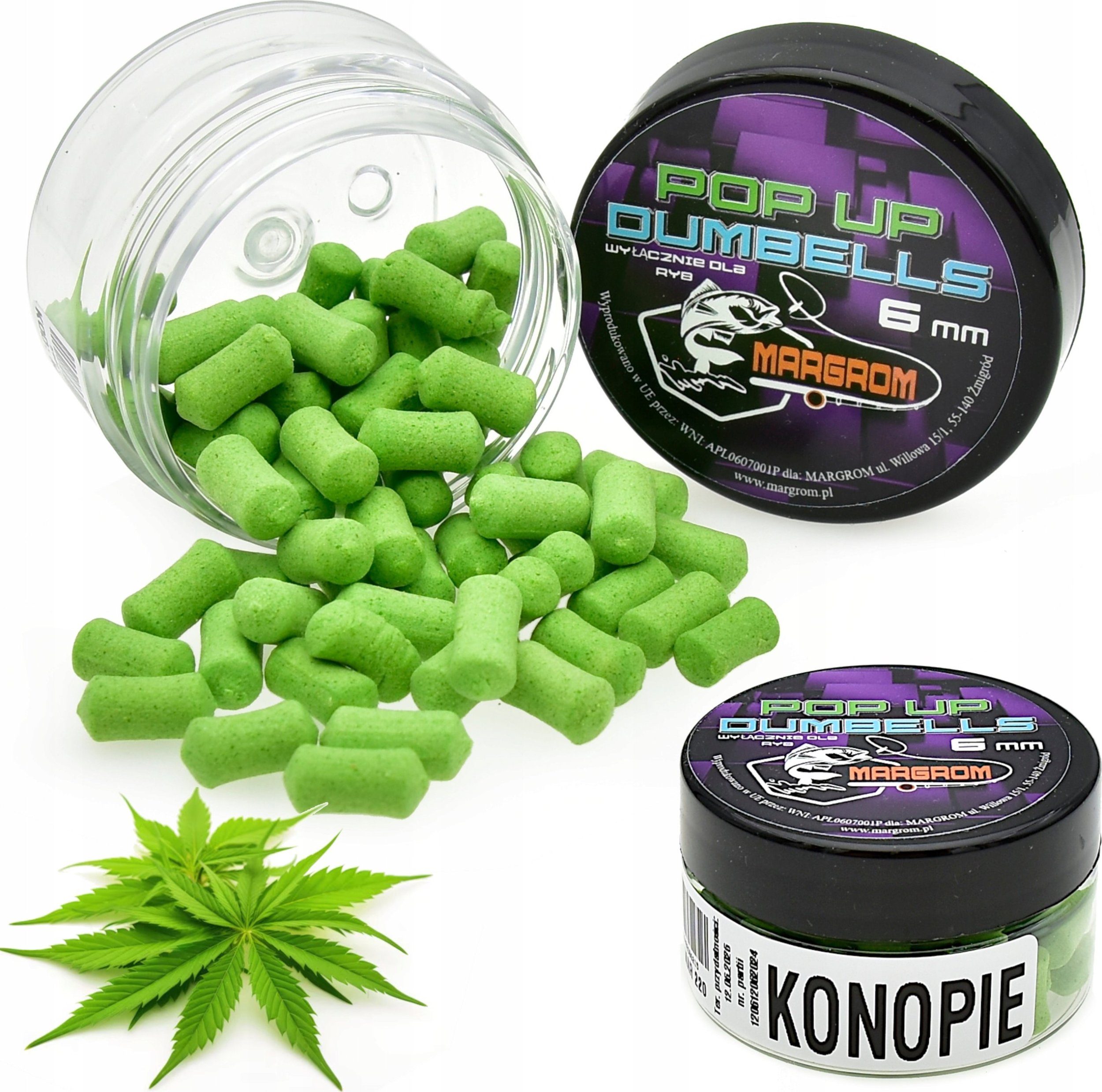 Margrom Dumbells POP UP 6 mm Margrom KONOPIE przynęta Method Feeder