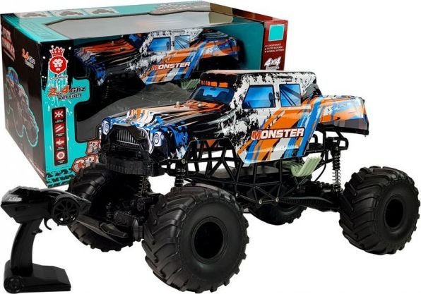Lean Sport Auto Terenowe Zdalnie Sterowane 2.4G 4x4 Pomarańczowe 57cm