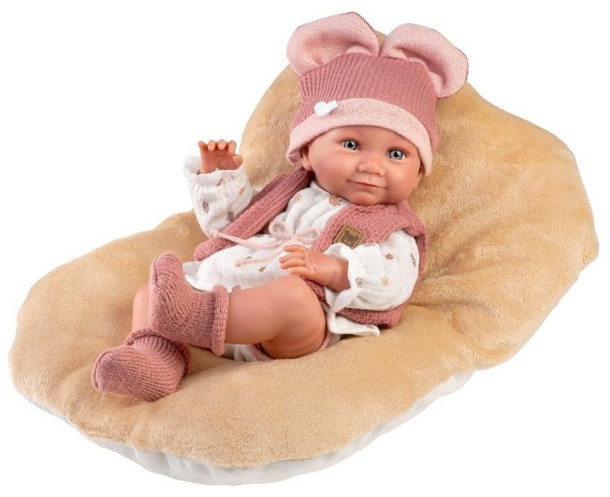 Llorens 73816 Lalka winylowa Bobas 40 cm z poduszką