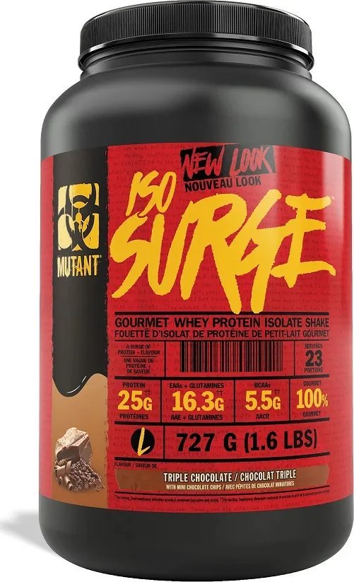 PVL Mutant - Iso Surge, Izolat, Triple Chocolate, Proszek, 727g
