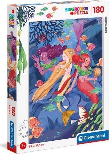 Clementoni Puzzle 180 Super Kolor Mermaids