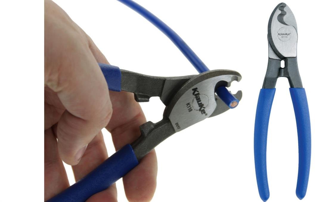 Nożyce do cięcia kabli i przewodów 50mm2 / FI:12mm / KLAUKE K118, GERMANY