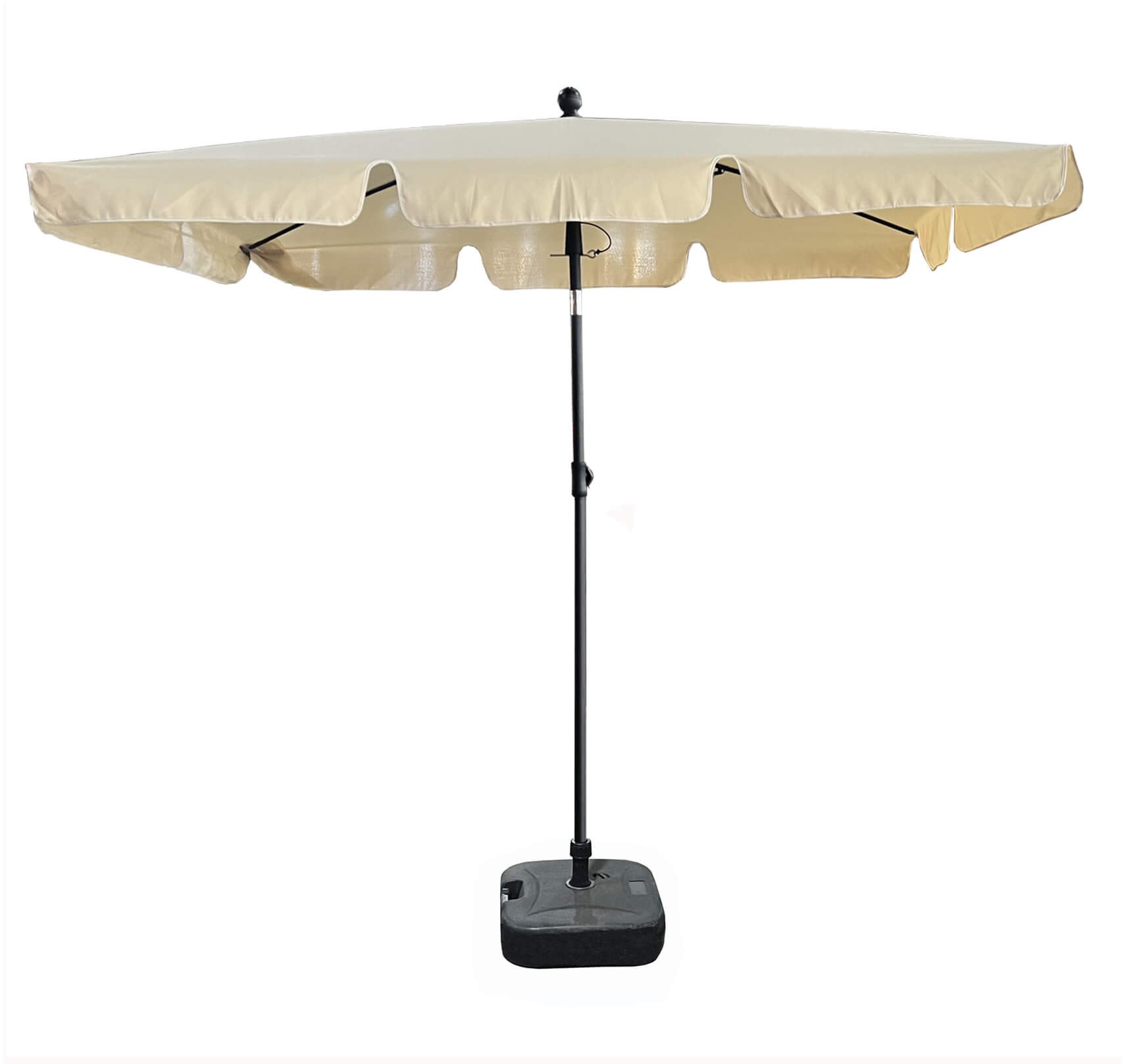 Fancy Garden Parasol ogrodowy FLOKS 235x200x125 łamany solidny składany beżowy