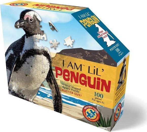 MADD CAPP MADD CAPP, Puzzle konturowe I AM LIL' - Pingwin 100 elem.