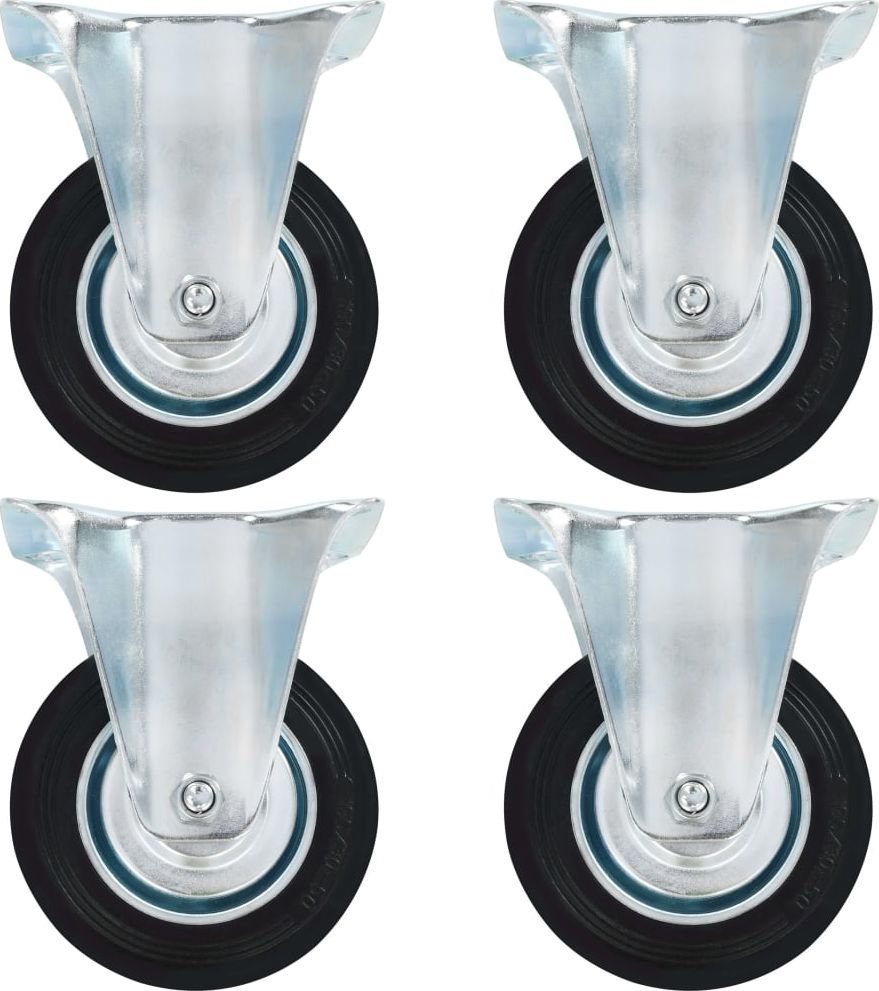 vidaXL 8 kółek nieskrętnych, 100 mm