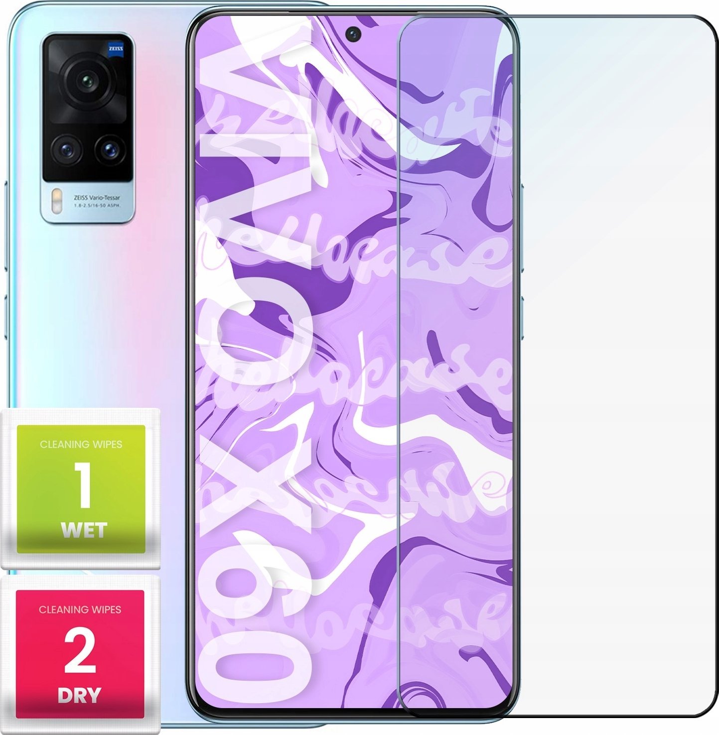 Hello Case Szkło Hartowane do Oppo A57s / A57 4G / A57 5G (9H, płaskie 2.5D, ochronne)