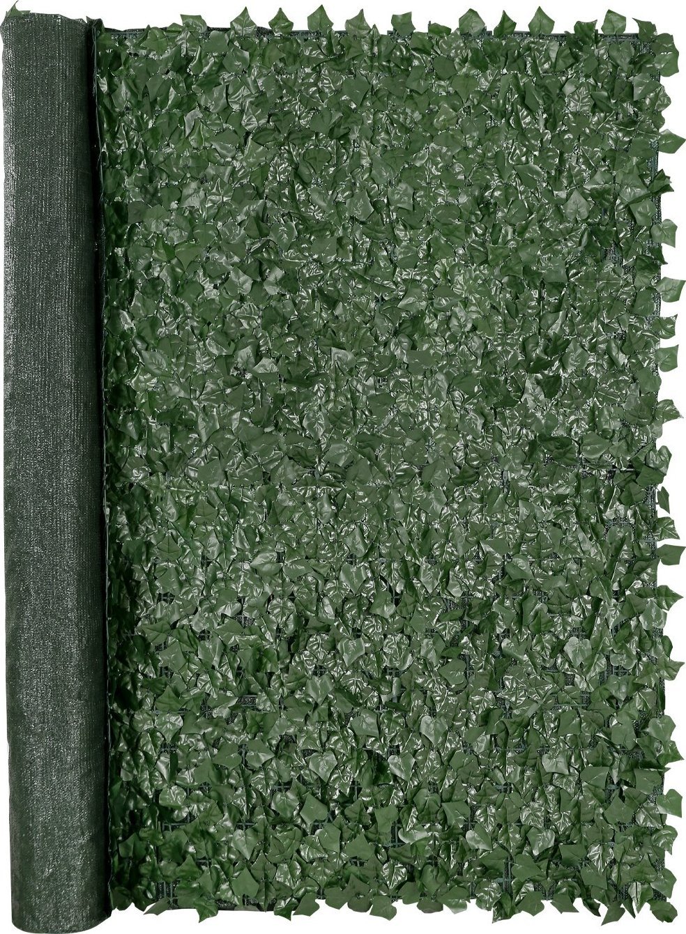 Sztuczny Żywopłot 1830 x 2440 mm Mata Osłonowa z Liśćmi Bluszczu