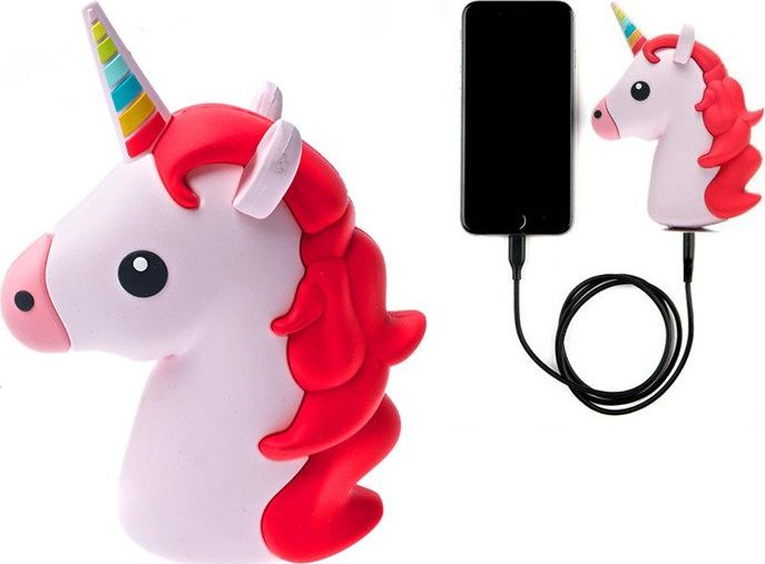 Powerbank Cartoon Power Jednorożec 2600mAh Różowy