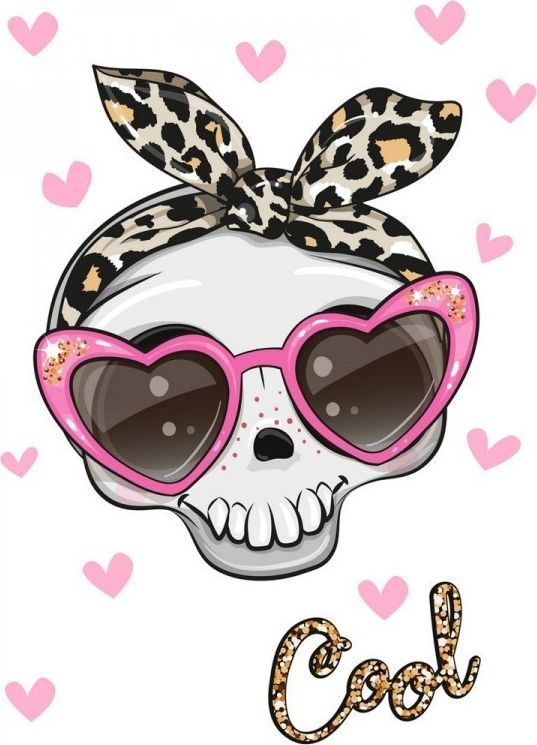 Collection D`Art Diamentowa Mozaika 12x17 Modna Czaszka