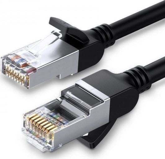 Ugreen Kabel sieciowy UGREEN z metalowymi wtyczkami, Ethernet RJ45, Cat.6, UTP, 5m (czarny)