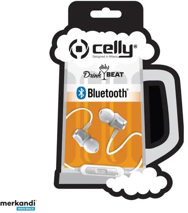 Słuchawki bezprzewodowe Celly DrinkBeat Drink Piwo białe standard