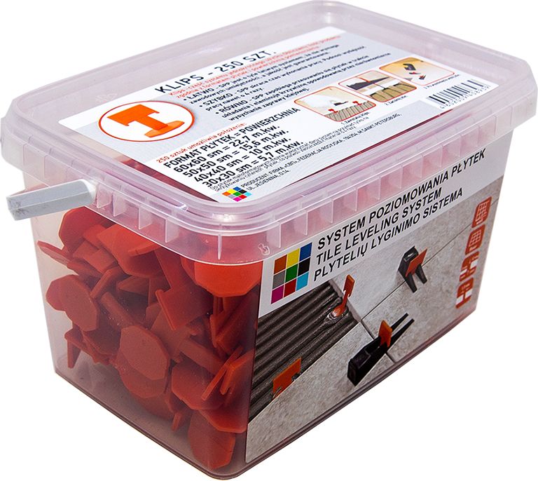 PROFESSIONAL NEW SYSTEMS klipsy do poziomowania płytek 2.5 mm. svp 1000 (szt).
