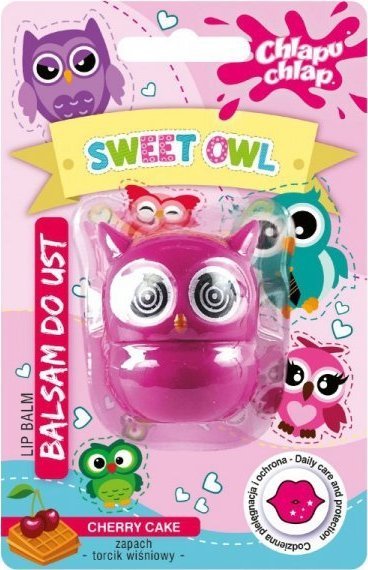 Chlapu Chlap CHLAPU CHLAP Balsam do ust Sweet Owl (Sowa) - torcik wiśniowy 1szt
