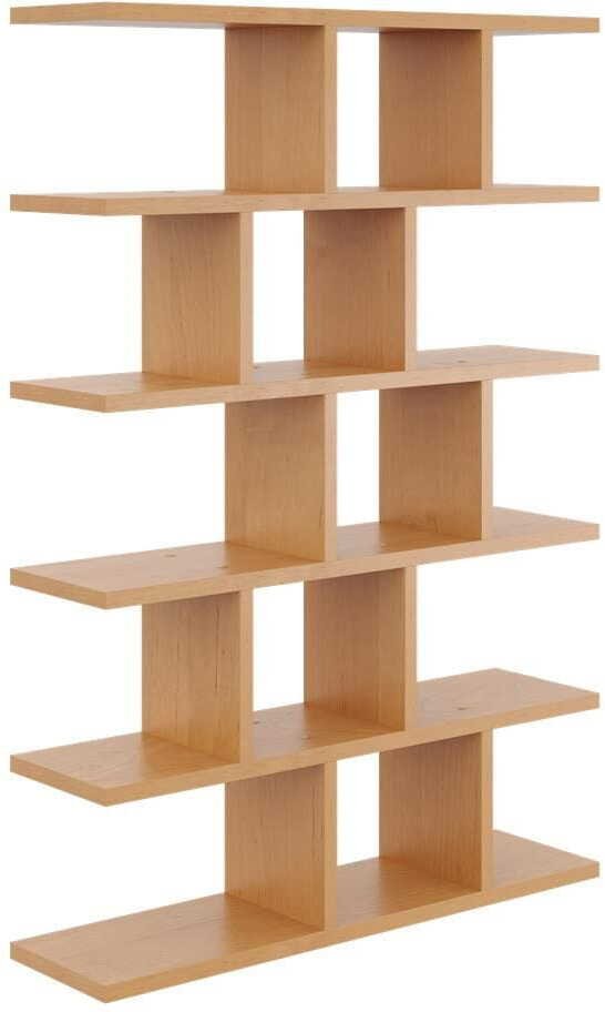 Duży regał z półkami, biblioteczka, 70x18x101 cm, olcha, mat