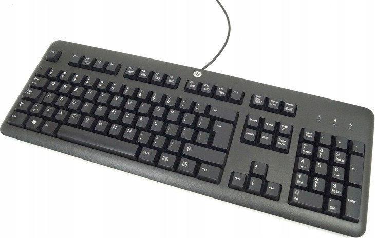 HP Klawiatura HP KU-1156 USB Biurowa Czarna QWERTY +Naklejki