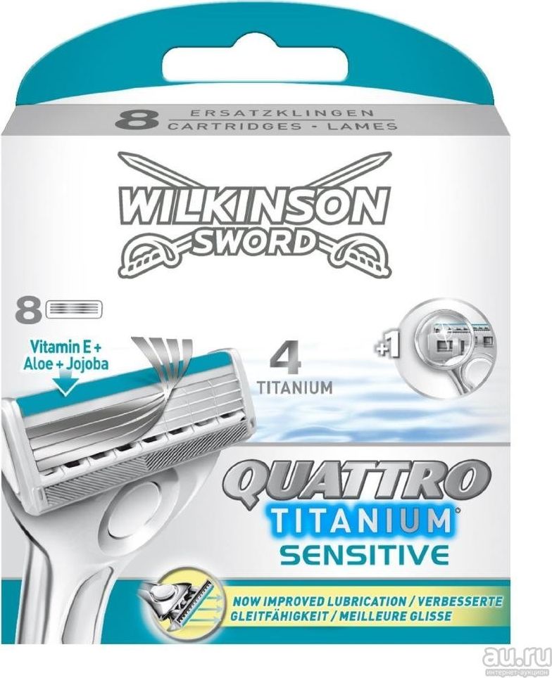 Wilkinson Żyletka Quattro Titanium Sensitive 8 szt.
