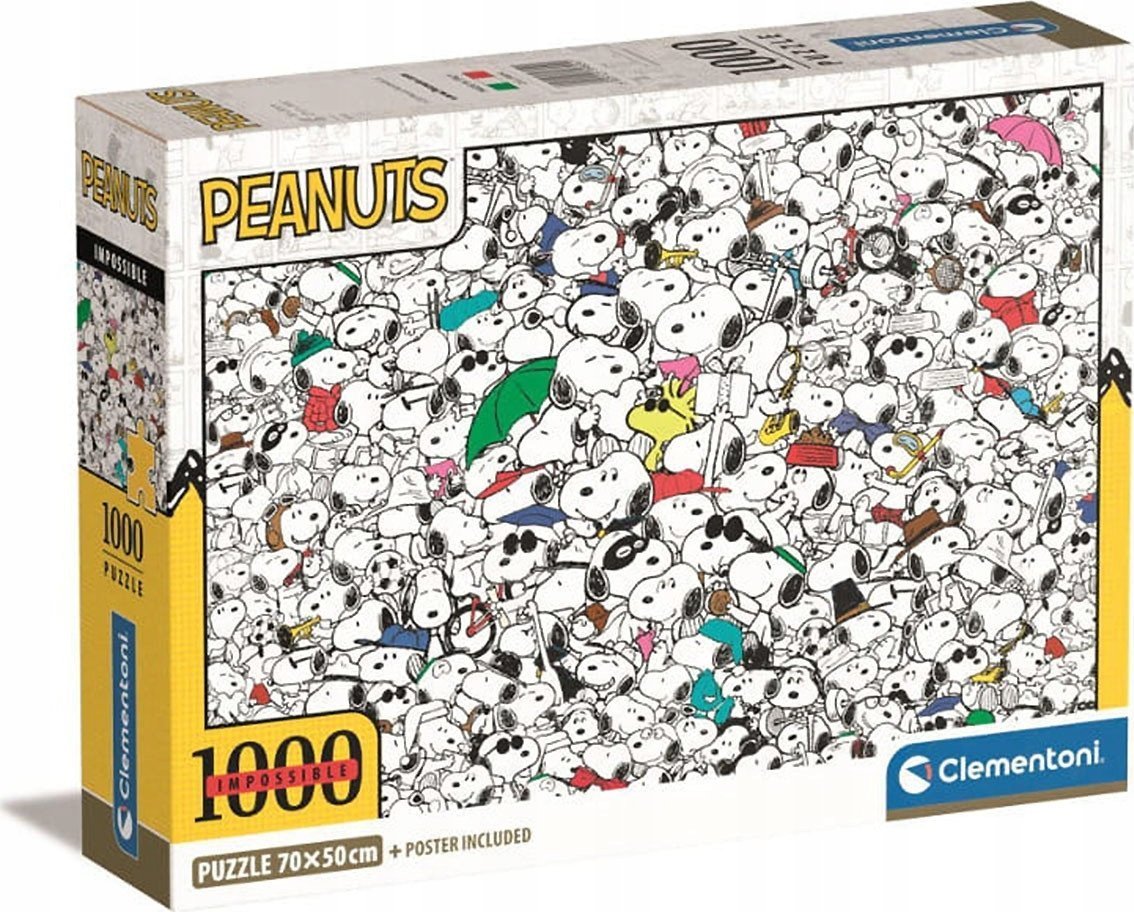 Clementoni Puzzle Compact Impossible Peanuts 1000 elementów