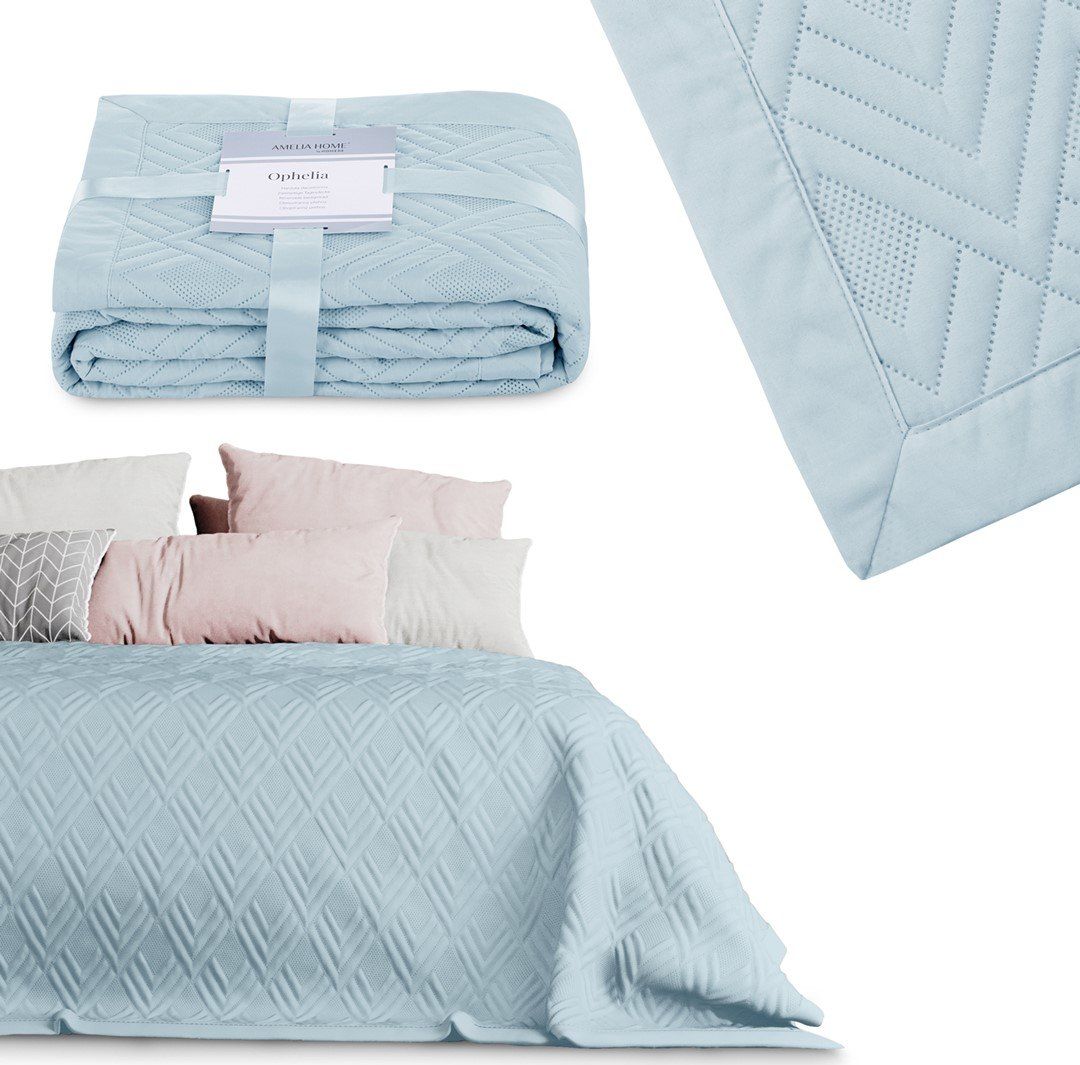 AmeliaHome BEDS/AH/OPHELIA/BABYBLUE/170x270