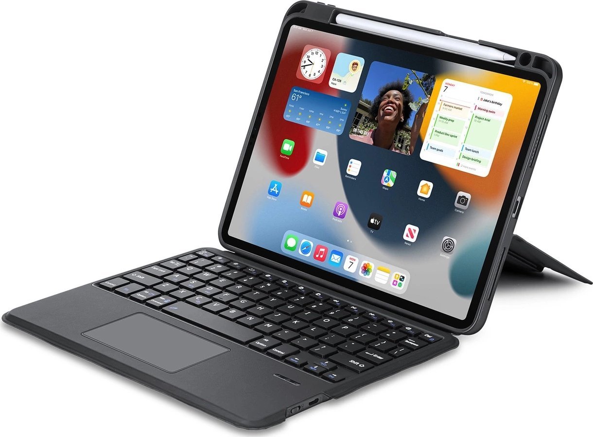 Dux Ducis DK z klawiaturą bezprzewodową do iPad 4/5/iPad Pro 11 (2018/2020/2021/2022) czarne