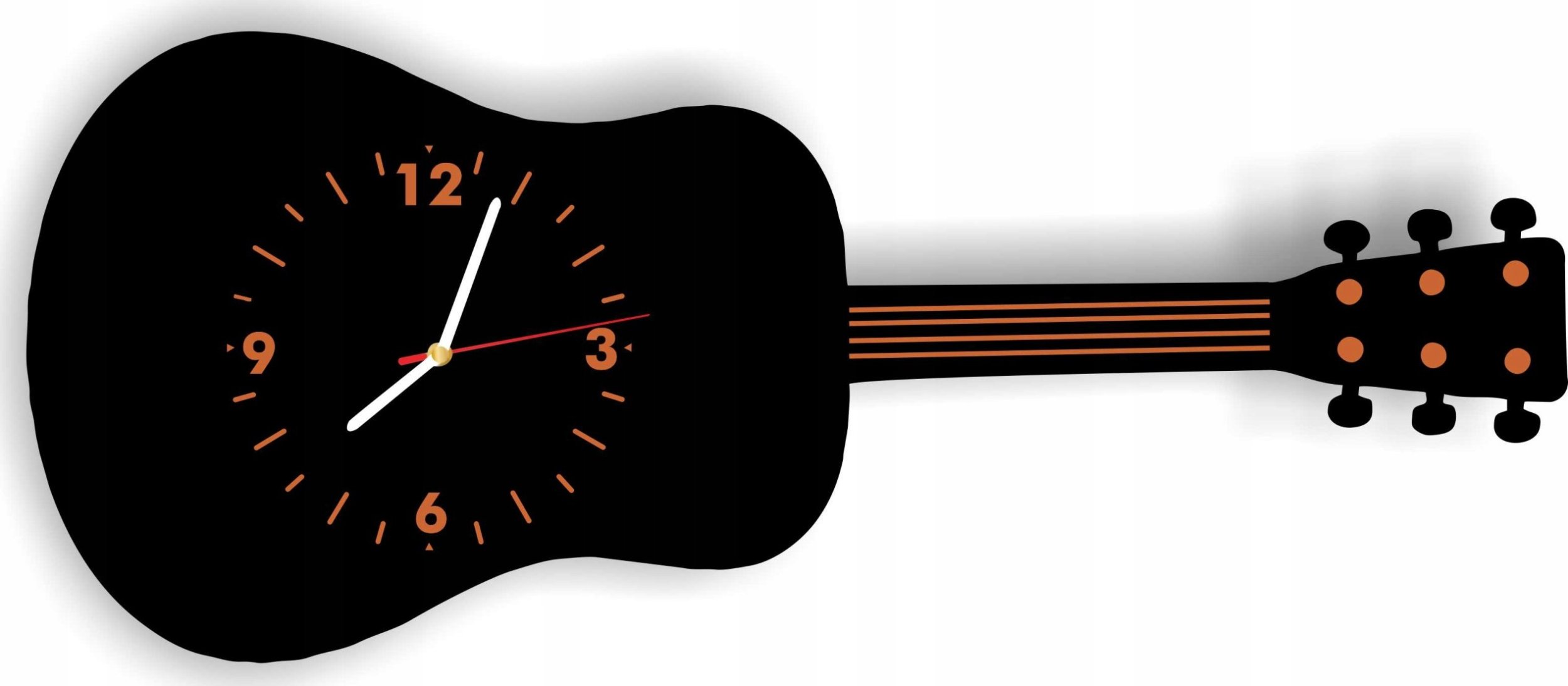 naSciane Zegar ścienny GITARA na prezent dla muzyka