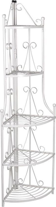 Elior Biały metalowy stojak na rośliny - Ariss