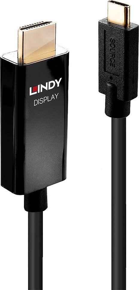 Kabel USB Lindy USB-C - HDMI 2 m Czarny (43292)