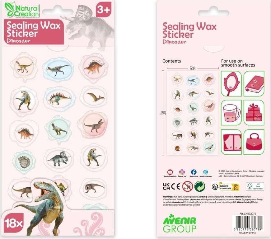 Naklejki woskowe - Dinozaury
