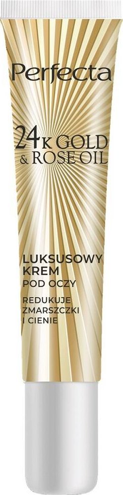 Perfecta Perfecta 24K Gold & Rose Oil luksusowy krem przeciwzmarszczkowy pod oczy 15ml