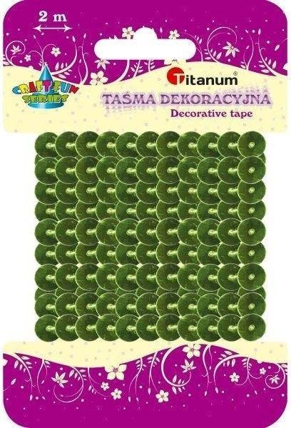 Milan Cekiny na taśmie 6mm 2m zielone