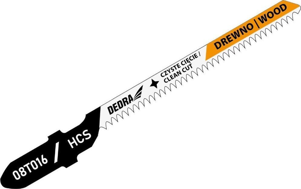 Dedra Brzeszczoty do wyrzynarki 75/50mm, drewno, HCS, T, 2szt