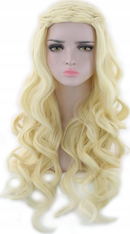 Korbi PERUKA KRÓLEWNY KSIĘŻNICZKA BLOND DŁUGIE WŁOSY W59