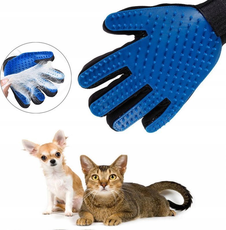 ER4 Rękawica szczotka do czesania sierści psa kota
