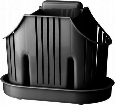 Galicja Ociekacz na sztućce z podstawką 3 komory Rico antracyt