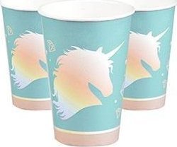 Arpex Kubki papierowe Jednorożec 8szt