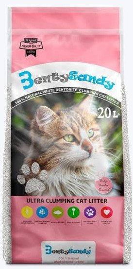 Żwirek bentonitowy BENTY SANDY pudrowy 20L