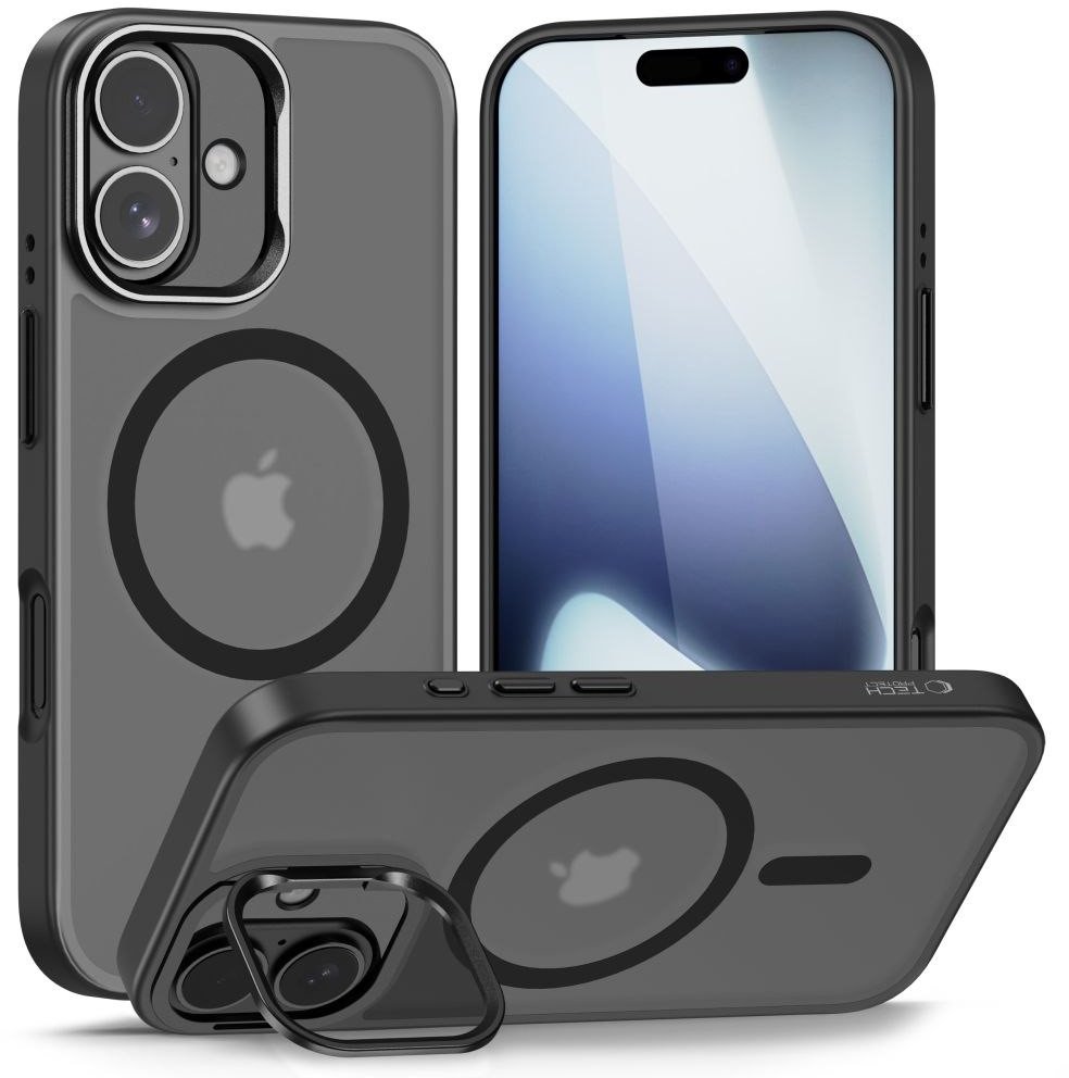 Etui Tech-Protect Magstand MagSafe do Apple iPhone 17 Matte Black