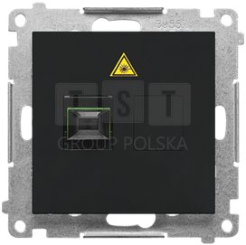 TGS1.01/149 Simon 55 Gniazdo światłowodowe / optyczne pojedyncze SC/APC (moduł) Czarny mat TGS1.01/149