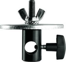 Manfrotto Adapter na 5/8", platforma 80mm i długa śruba 3/8"