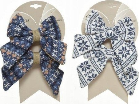 Kaemingk Kokarda na choinkę 16x18x2cm 2 szt.