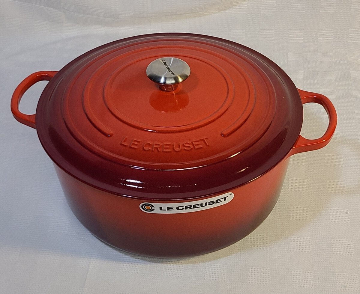 le creuset Garnek okrągły czerwony O34cm / 12L 0024147261209 0024147261209 (0024147261209)