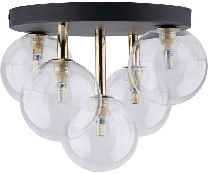 Lampa sufitowa NILOS BLACK/GOLD 758 TK Lighting