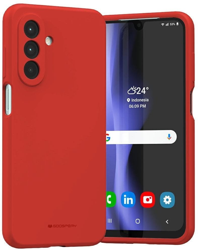 Etui Mercury Silicone do Samsung Galaxy A26 czerwony
