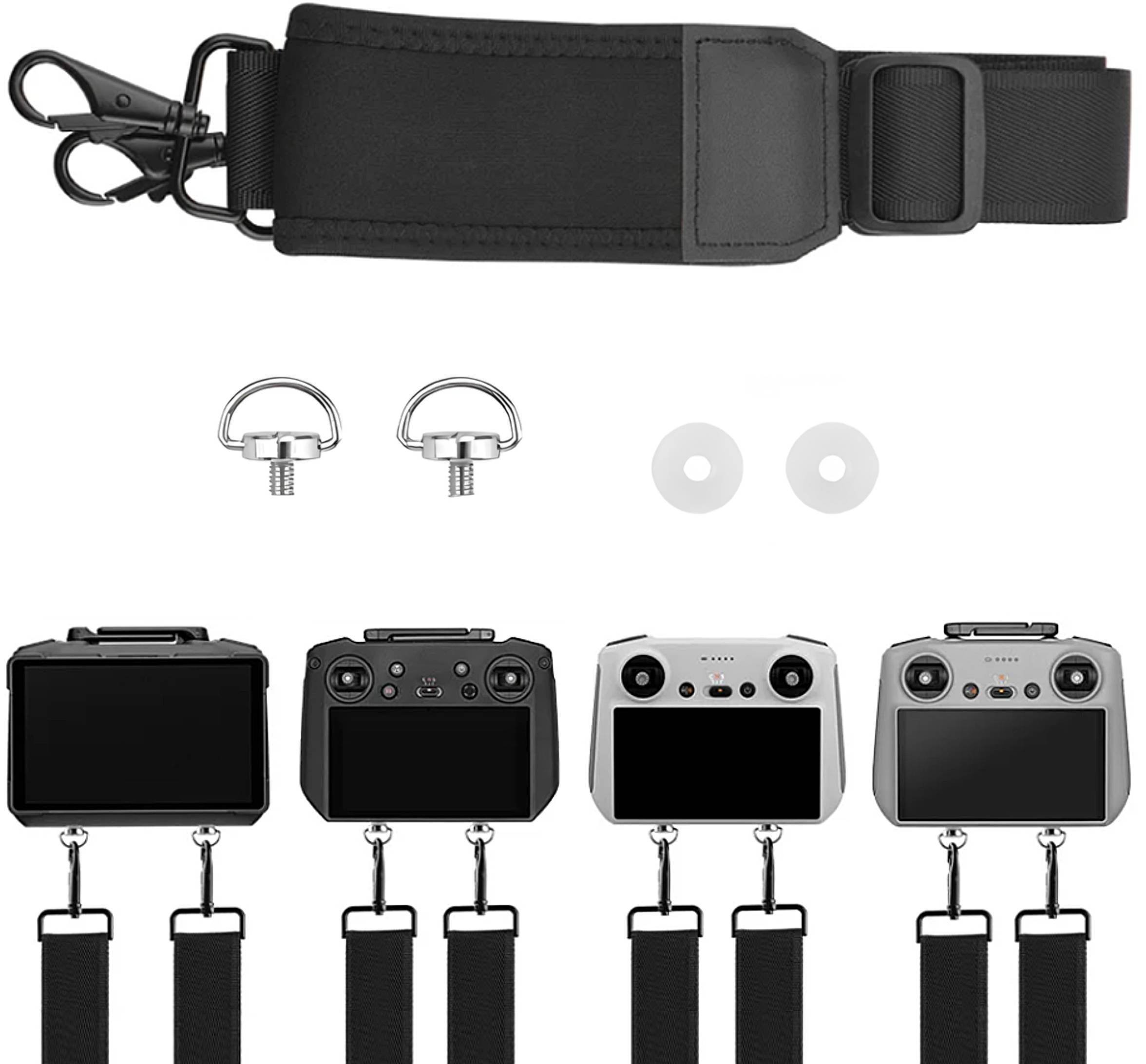 UNIWERSALNA REGULOWANA SMYCZ PASEK NA SZYJĘ DO KONTROLERA DJI RC / RC 2 / RC PRO / RC PRO 2 (CZARNA 4CM)