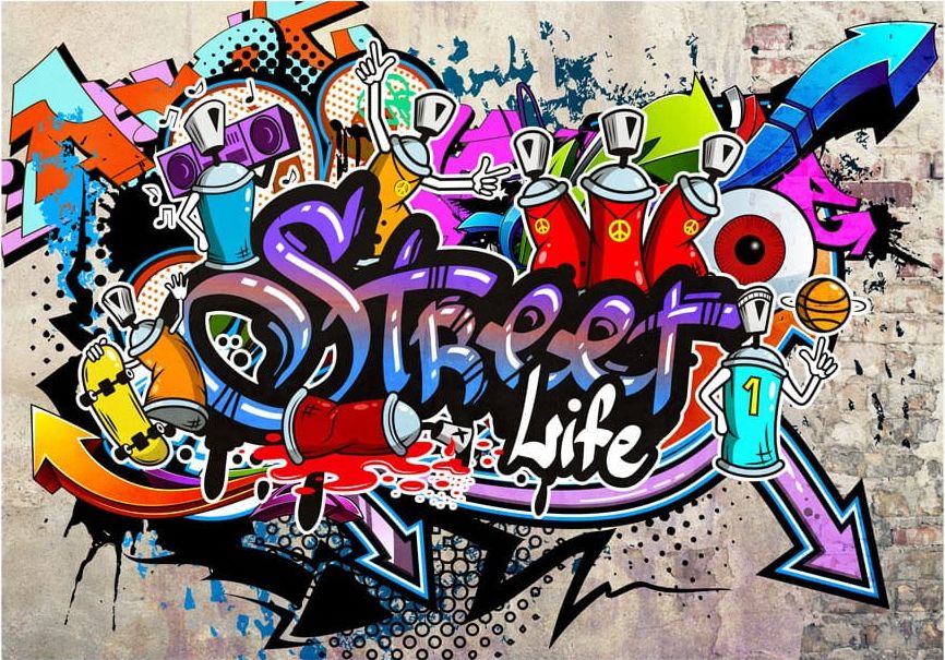 DecoNest Fototapeta - Uliczna rozgrywka - 350X245